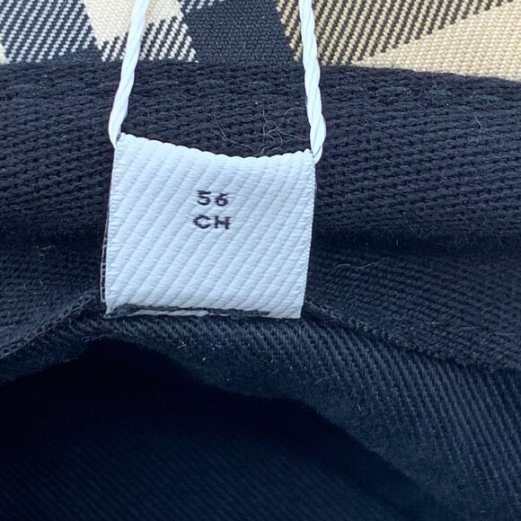 Burberry Classic Checkered Cotton Fishermans Hat Brown Casual Style Brim 6cm Cir - Picture 4 of 9